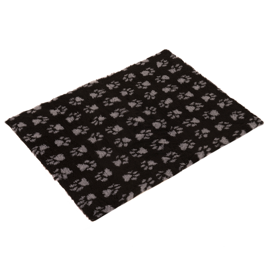 Vetbed® Isobed SL Paw hundfilt - svart/grå - L 100 x B 75 cm