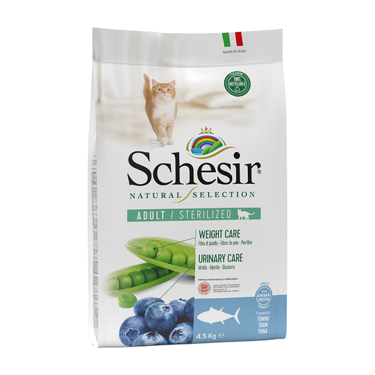 Schesir Natural Selection Adult Sterilized med tonfisk - 4,5 kg