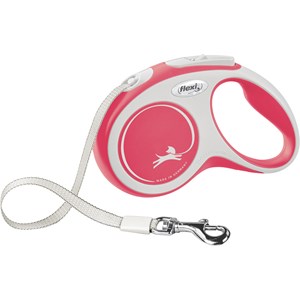 Koppel Flexi New Comfort Band S 5 m Röd