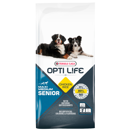 Opti Life Senior Medium & Maxi - Ekonomipack: 2 x 12,5 kg