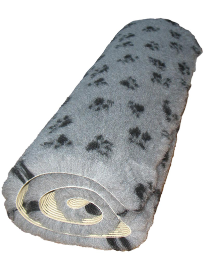 Hundbädd / Fäll med tassar 75 x 75 cm- Grå
