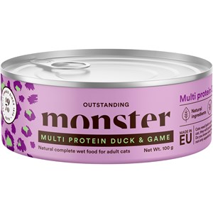 Kattmat Monster Cat Adult Multi Protein Duck and Game, 100 g