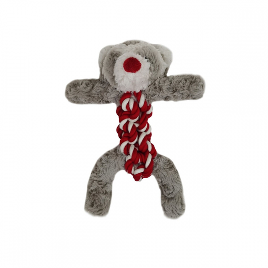 Bark-a-Boo ChristmasLodge Tvättbjörn med Repkropp