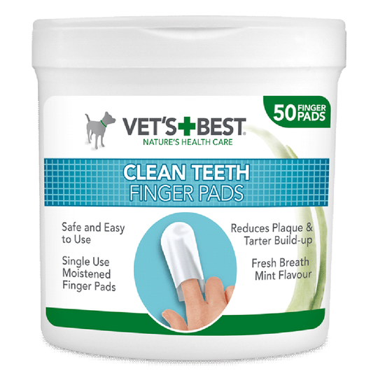 Vet's Best® Clean Teeth Finger Pads - 50 pads