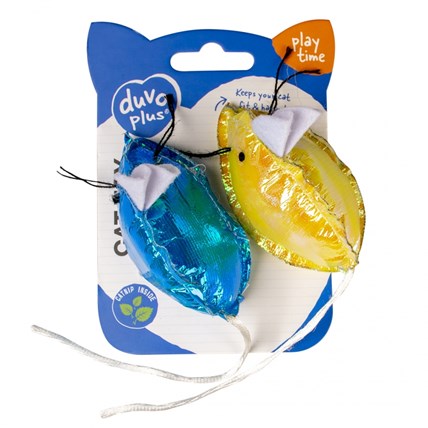 Kattleker Duvo Blänkande Möss 2-pack