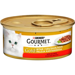 Kattmat Gourmet Gold Oxkött, 85 g