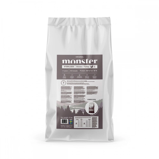 Monster Dog Adult All Breeds Sterilized Chicken & Turkey (12 kg)