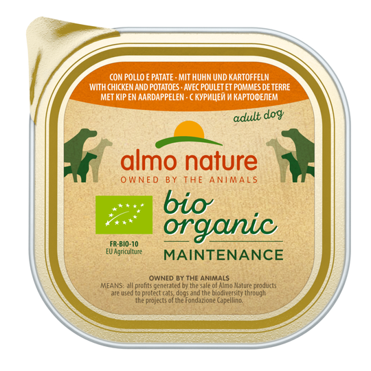 Almo Nature BioOrganic Maintenance 9 x 300 g - Eko kyckling & eko potatis