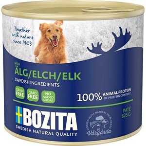 Hundfoder Bozita Paté Älg, 625 g