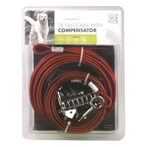 Löplina M-Pets 15 m x 4,8 mm, Röd
