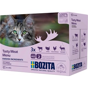 Kattmat Bozita Menybox Kött i sås 12x85 g