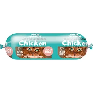Kattmat Four Friends Köttkorv Kyckling, 200 g
