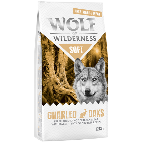 Wolf of Wilderness Soft - Gnarled Oaks - Free Range - Chicken & Rabbit - 5 x 1 kg