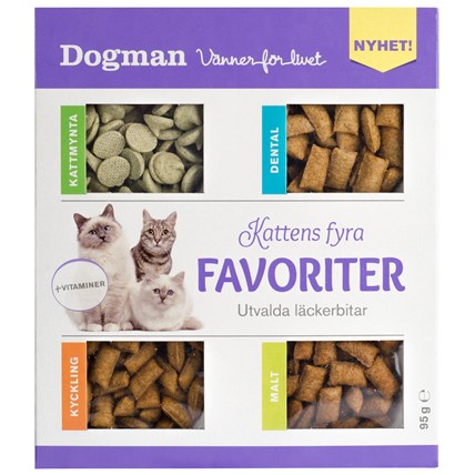 Kattgodis Kattens fyra favoriter