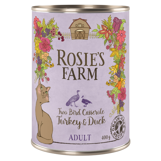 Rosie's Farm Adult 6 x 400 g - Kalkon & anka