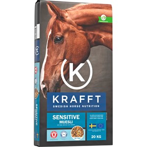 Hästfoder Krafft Sensitive Muesli, 20 kg