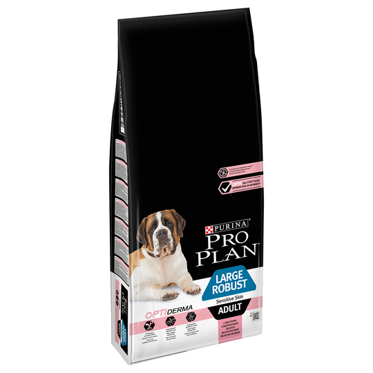 Pro Plan Large Robust Adult Sensitive Skin Salmon OPTIDERMA Ekonomipack: 2 x 14 kg