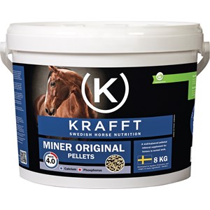 Hästfoder Krafft Miner Original Pellets, 8 kg