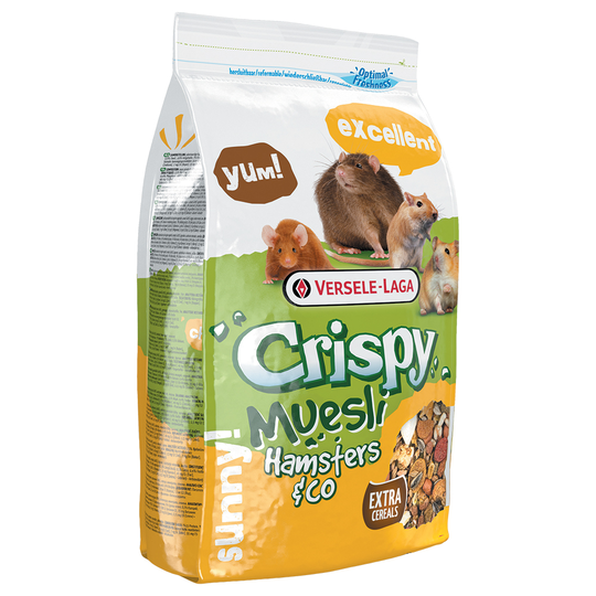 Versele-Laga Crispy Muesli Hamsters & Co hamsterfoder - Ekonomipack: 2 x 2,75 kg