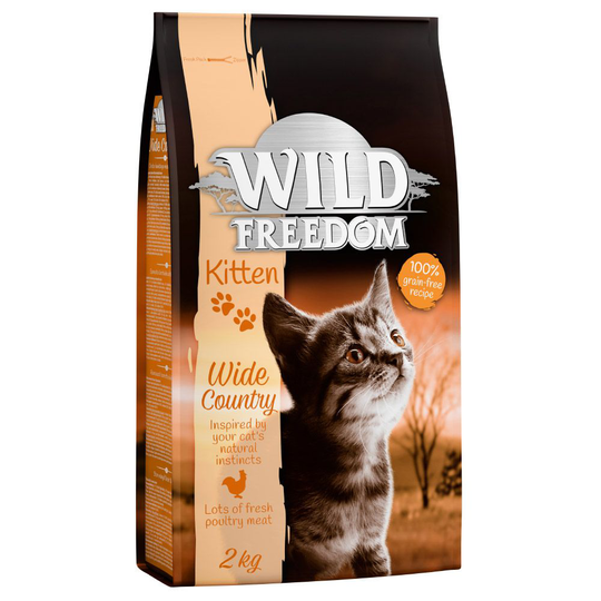Wild Freedom Kitten "Wide Country" - Poultry - Ekonomipack: 3 x 2 kg
