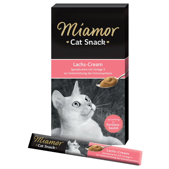 Miamor Cat Snack Salmon Cream - Ekonomipack: 24 x 15 g