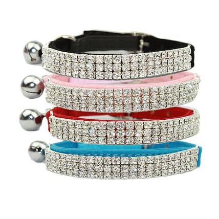 Katthalsband med Strass