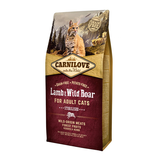 Carnilove Cat Adult Sterilised Lamm & Vildsvin (2 kg)