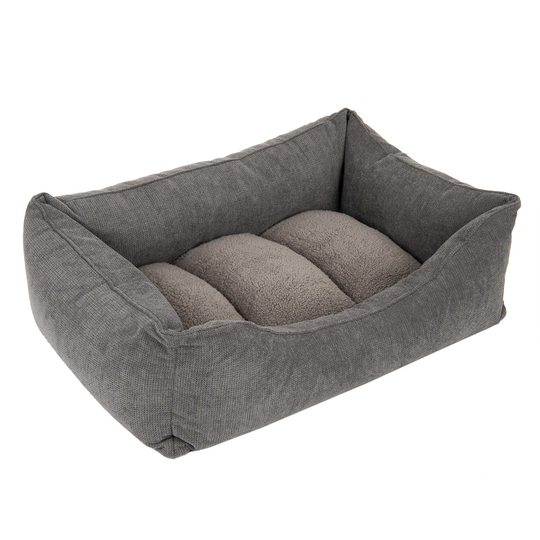 Pawz & Pepper Modena antracit ortopedisk hundsäng - L 100 x B 70 x H 25 cm