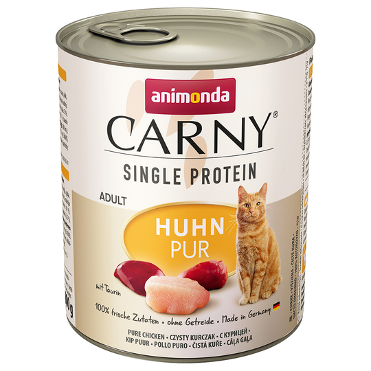 Ekonomipack: Animonda Carny Single Protein Adult 24 x 800 g - Kyckling pur