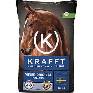 Hästfoder Krafft Miner Original Pellets, 20 kg