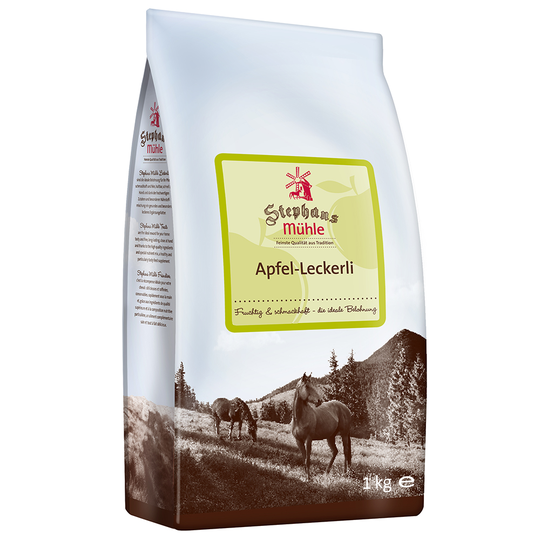Stephans Mühle Äpple hästgodis - Ekonomipack: 3 x 1 kg
