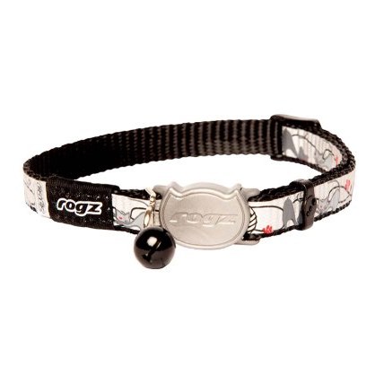 Katthalsband Rogz Reflectocat Black Cat S