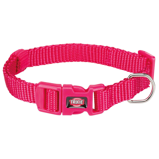 Trixie Premium halsband fuchsia - S: 25 - 40 cm halsomfång, B 15 mm