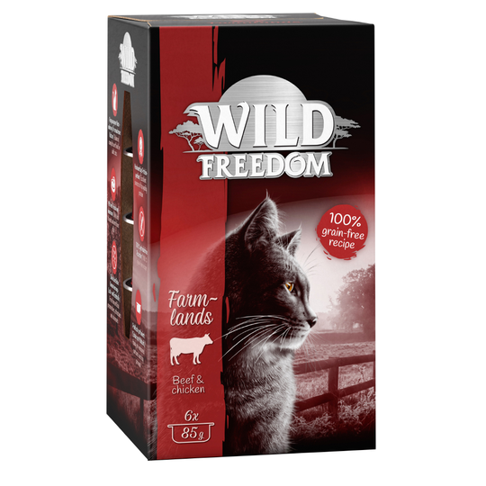 Wild Freedom Adult portionsform 6 x 85 g - Farmlands - Beef & Chicken