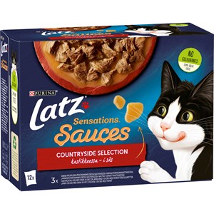 Kattmat Purina Latz Sensations Countryside Selection i Sås, 12x85 g