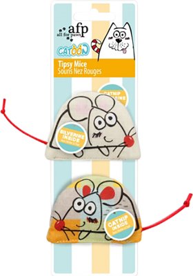 Kattleksak TIPSY MICE 2-pack