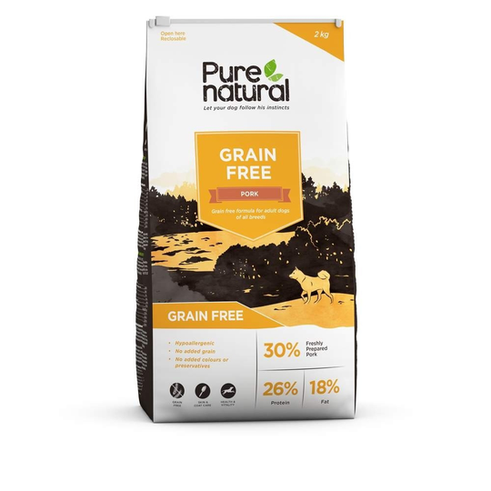 Purenatural Dog Adult Grain Free Pork (2 kg)