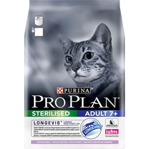 Kattmat Pro Plan Sterilised 7+ Kalkon, 10 kg