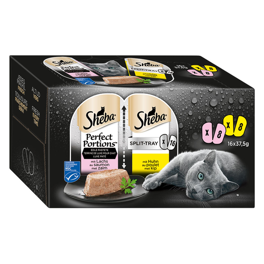 Sheba Perfect Portions 32 x 37,5 g - Delicious Sauce: Kalkon + eller Anka