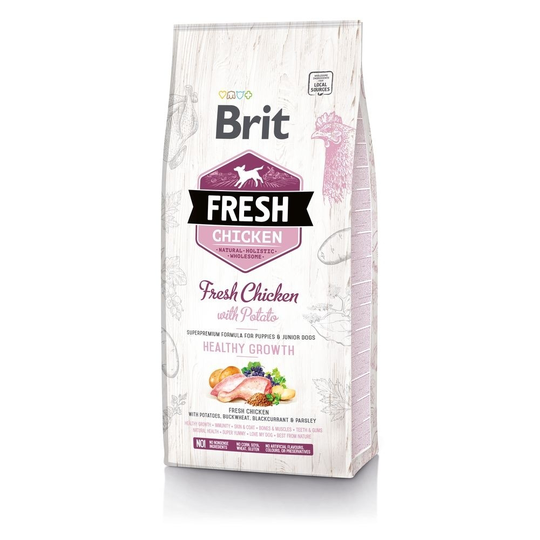 Brit Fresh Chicken with Potato Puppy Healthy Growth (2,5 kg)