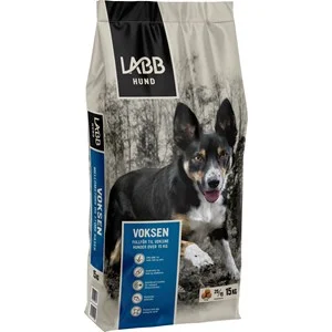 Hundfoder Labb Vuxen Mellanstora och Stora raser, 15 kg