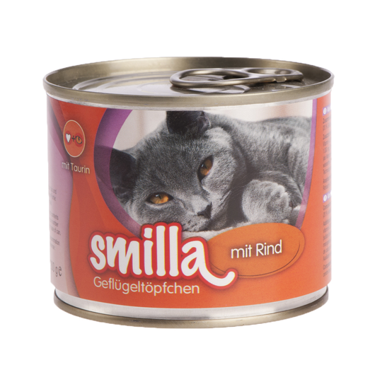 Ekonomipack: Smilla Poultry Pot 24 x 200 g - Mört fjäderfäkött med nötkött