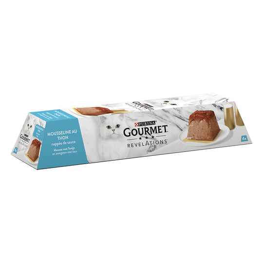 8 + 4 på köpet! Gourmet Revelations Mousse kattmat - Tonfisk (12 x 57 g)