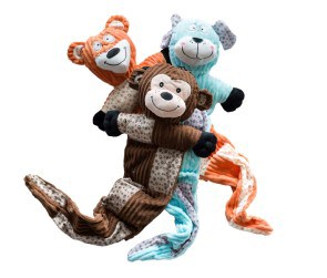 Hundleksak Party Pets Flat Heads, 80 cm