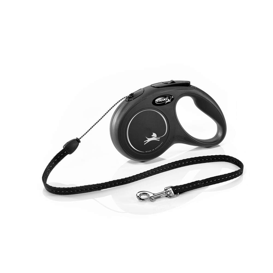 Flexi New Classic S Cord 5m/12kg (Svart)