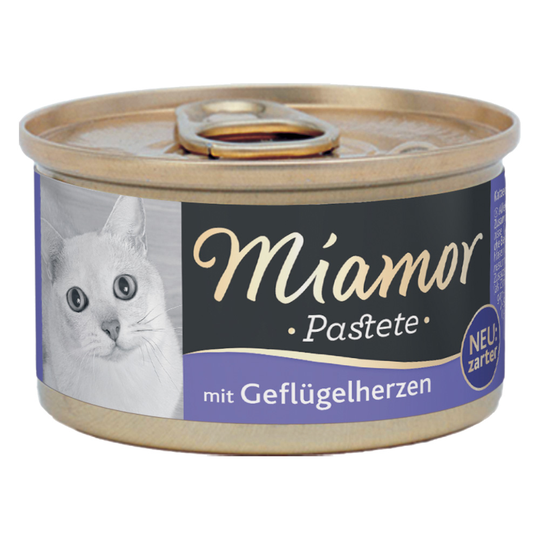Miamor Paté 12 x 85 g - Fjäderfähjärta