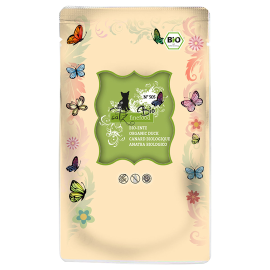 Ekonomipack: catz finefood Bio i portionspåse 24 x 85 g - No. 505 Ekologisk anka