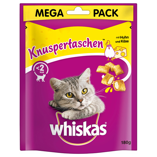 Whiskas Temptations - Kyckling & ost 180 g