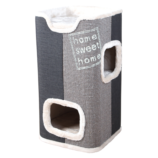Trixie Cat Tower Jorge klöstunna - antarzit/ ljusgrå/ grå