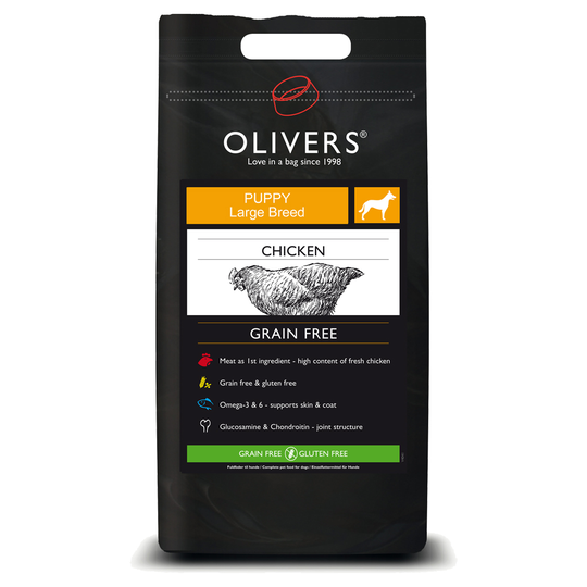 Olivers Large Breed Start Grain Free Chicken - 12 kg